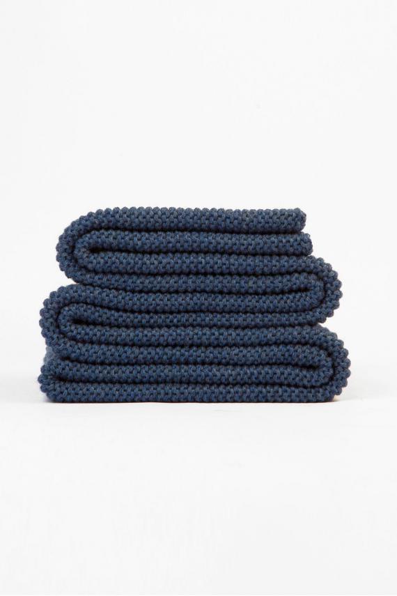 Echarpe COU* DE FOUDRE Bleu Denim en Laine Merinos