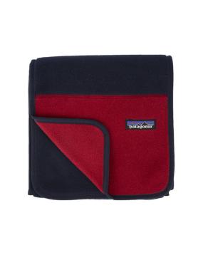 Echarpe Synchilla Polaire Bleu Contraste Rouge