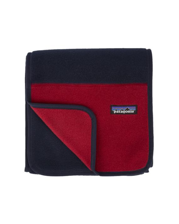 Echarpe Synchilla Polaire Bleu Contraste Rouge