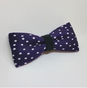 Noeud papillon Pois Marine