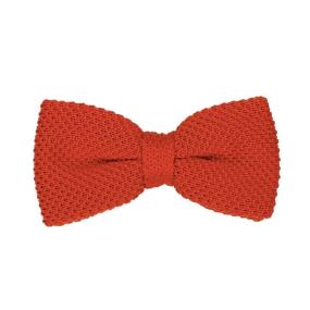 Noeud papillon tricot orange