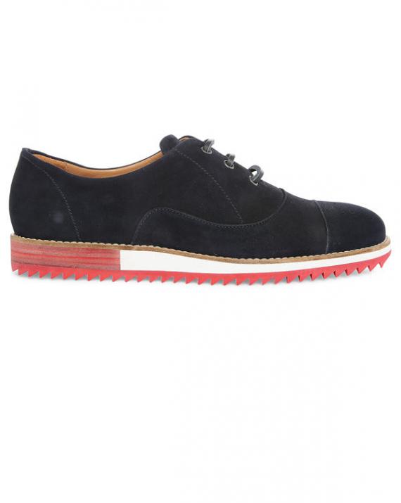 Richelieu Cantuta Suede Bleu Marine