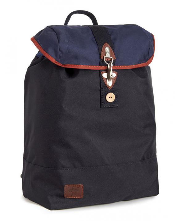 Sac a Dos Crochet Nylon Bleu Marine Camel