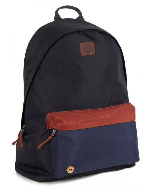 Sac Backpack Nylon Bleu et Camel