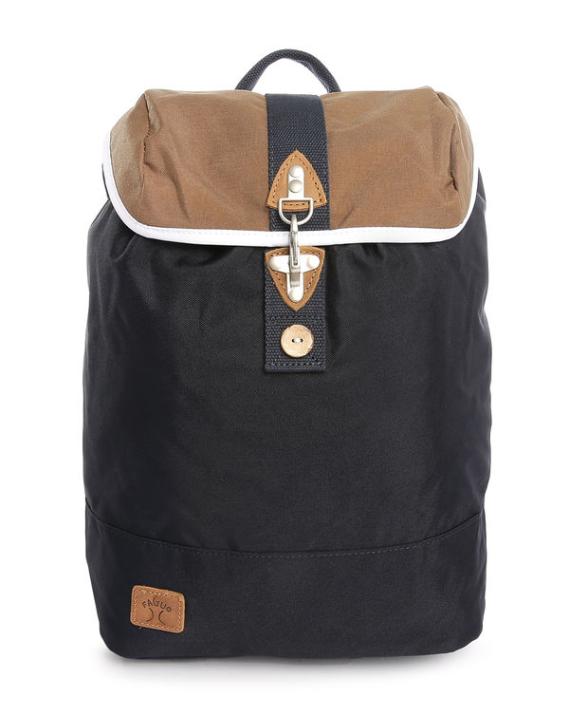 Sac ? Dos Crochet Nylon Bleu Marine Contraste