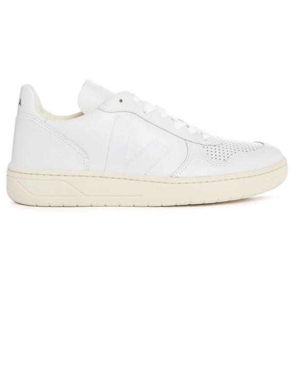 Sneakers V10 Cuir Blanc