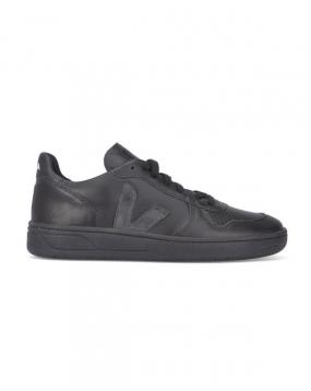Sneakers V10 Cuir Noir Mono