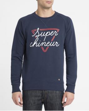 Sweat Super Chineur Bleu