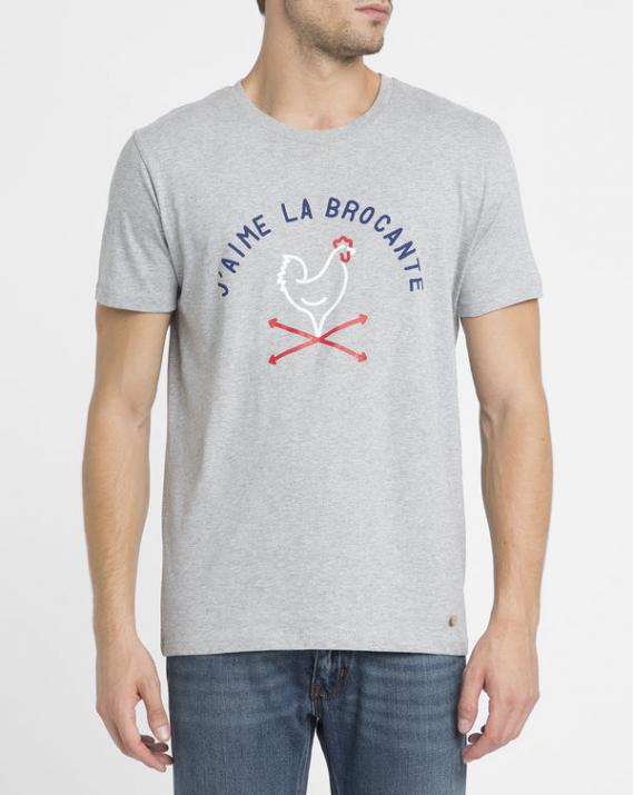 Tshirt J'aime la Brocante Gris