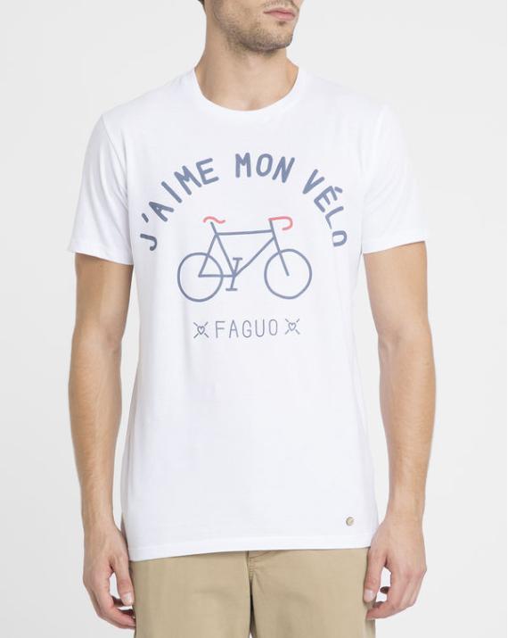 Tshirt J'aime mon velo Blanc